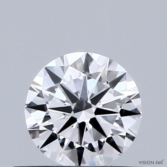0.36 Carat Round Shaped, Excellent Cut, D Color, VVS1 Clarity, IGI Certified Lab Grown Diamond