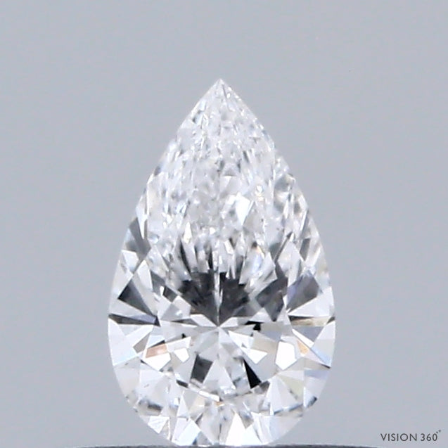 0.31 Carat Pear Shaped, Ideal Cut, D Color, VS1 Clarity, IGI Certified Lab Grown Diamond