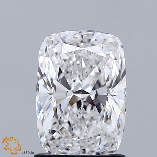 1.51 Carat Cushion Shaped, Ideal Cut, D Color, VS1 Clarity, IGI Certified Lab Grown Diamond