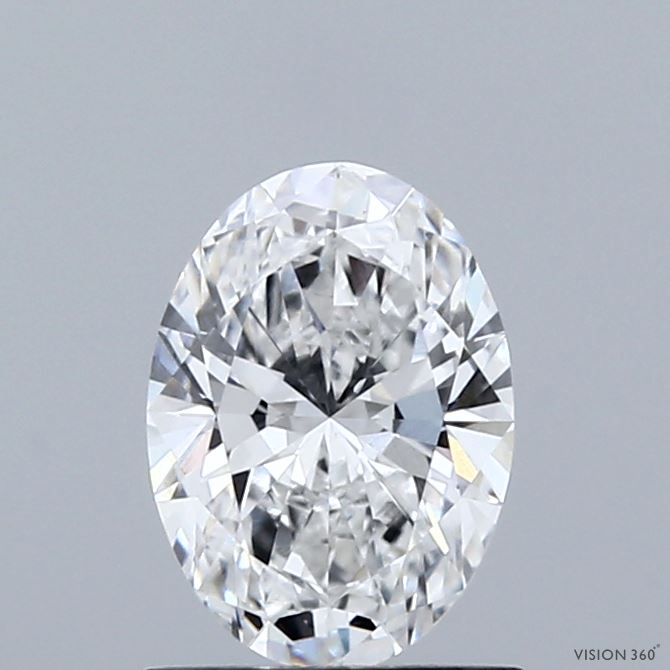 1.01 Carat Oval Shaped, Ideal Cut, D Color, VVS2 Clarity, IGI Certified Lab Grown Diamond
