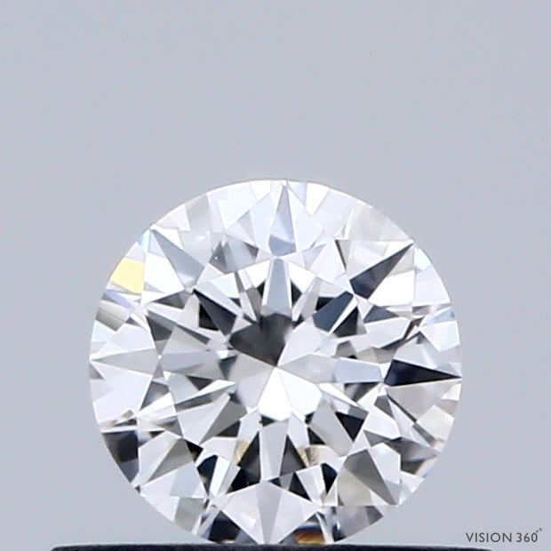 0.44 Carat Round Shaped, Excellent Cut, D Color, VVS2 Clarity, IGI Certified Lab Grown Diamond