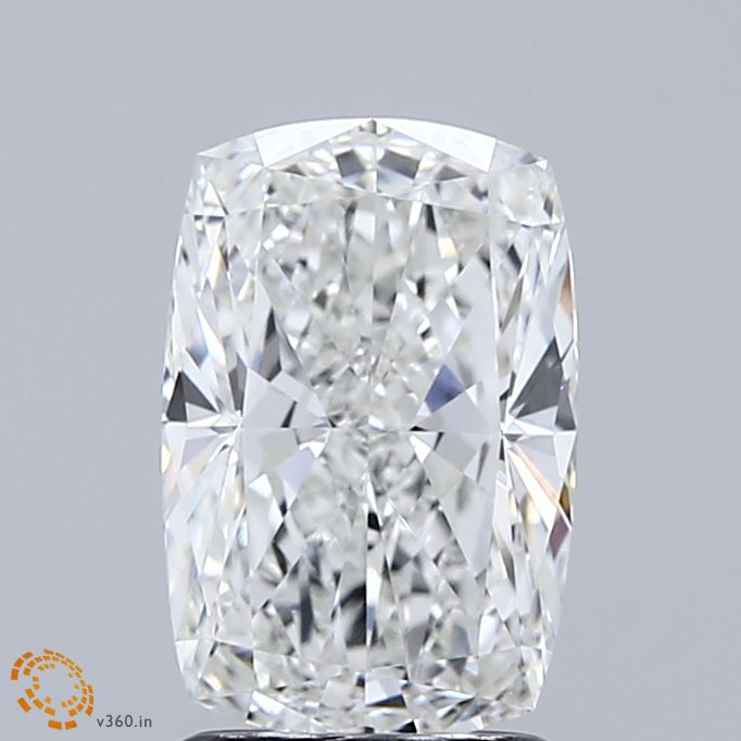 2.02 Carat Cushion Shaped, Ideal Cut, F Color, VVS2 Clarity, IGI Certified Lab Grown Diamond