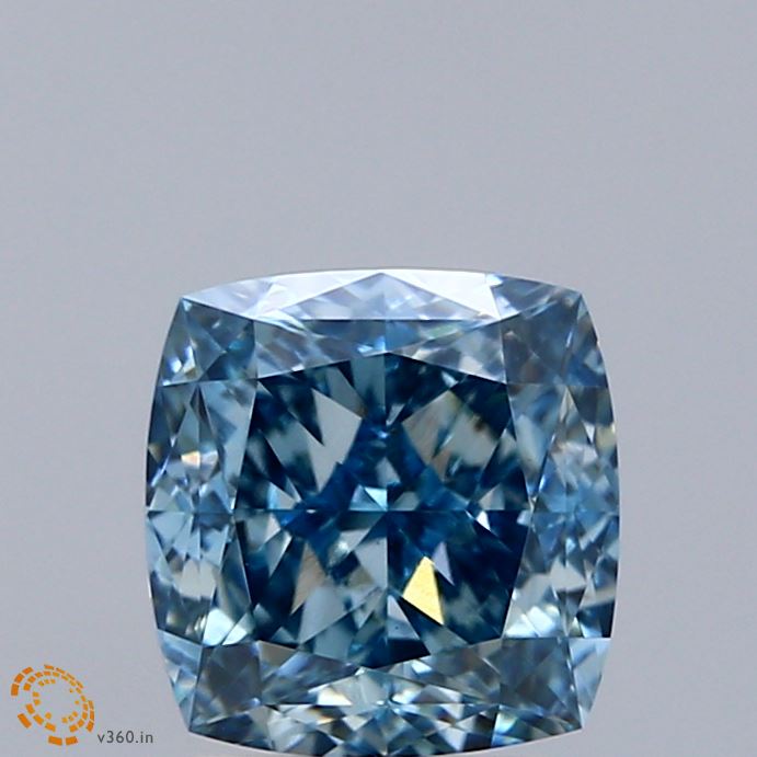 2.52 Carat Cushion Shaped, Ideal Cut, FANCY VIVID BLUE Color, VS1 Clarity, IGI Certified Lab Grown Diamond
