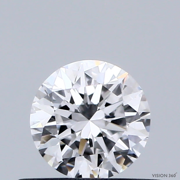 0.45 Carat Round Shaped, Excellent Cut, D Color, VVS2 Clarity, IGI Certified Lab Grown Diamond