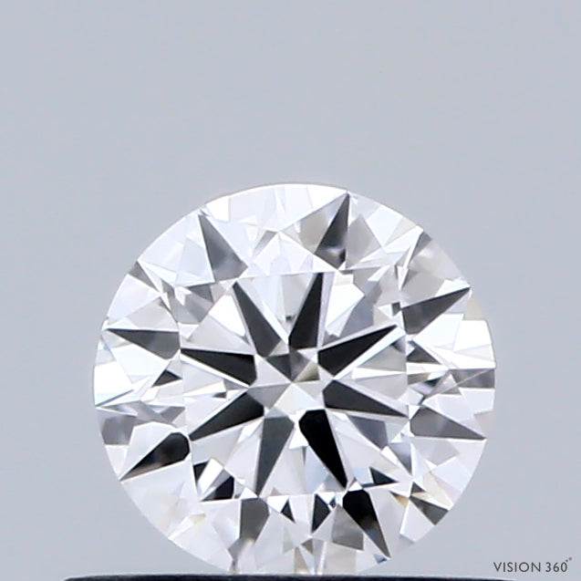 0.49 Carat Round Shaped, Ideal Cut, D Color, VVS2 Clarity, IGI Certified Lab Grown Diamond