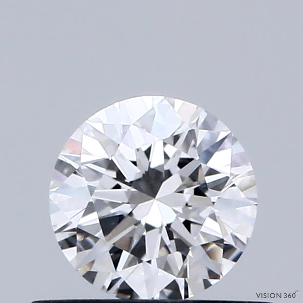 0.46 Carat Round Shaped, Excellent Cut, D Color, VVS2 Clarity, IGI Certified Lab Grown Diamond