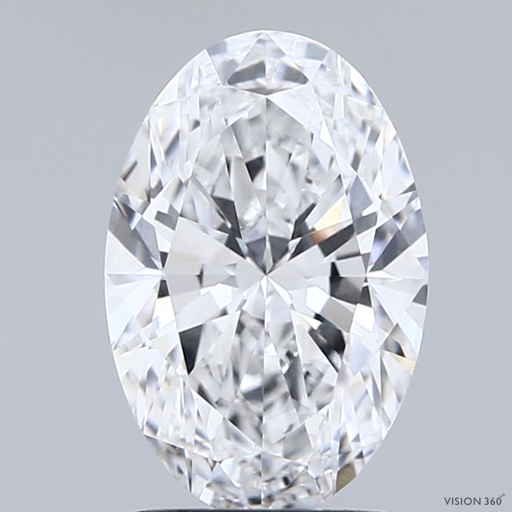 2.01 Carat Oval Shaped, Ideal Cut, E Color, VVS1 Clarity, IGI Certified Lab Grown Diamond