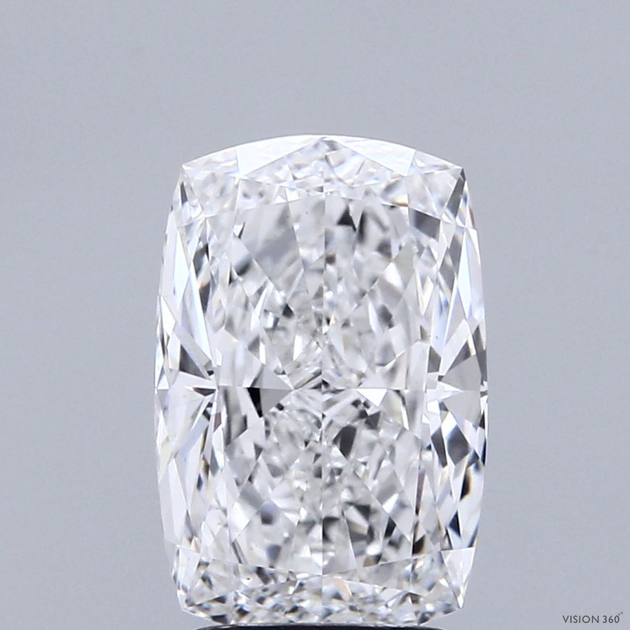 3.00 Carat Cushion Shaped, Ideal Cut, E Color, VS1 Clarity, IGI Certified Lab Grown Diamond