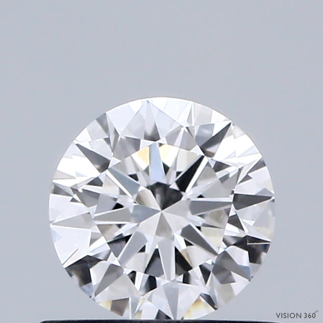 0.59 Carat Round Shaped, Excellent Cut, D Color, IF Clarity, IGI Certified Lab Grown Diamond