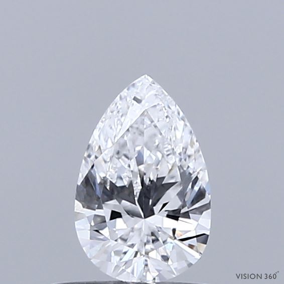 0.42 Carat Pear Shaped, Ideal Cut, D Color, VVS1 Clarity, IGI Certified Lab Grown Diamond