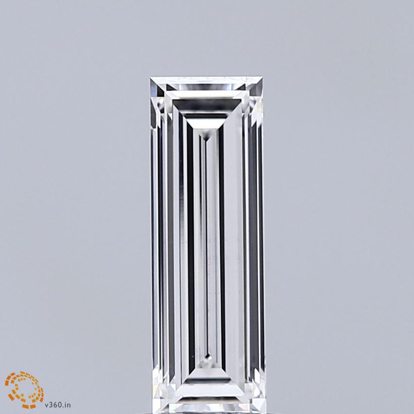 1.11 Carat Baguette Shaped, Very Good Cut, E Color, VVS2 Clarity, IGI Certified Lab Grown Diamond