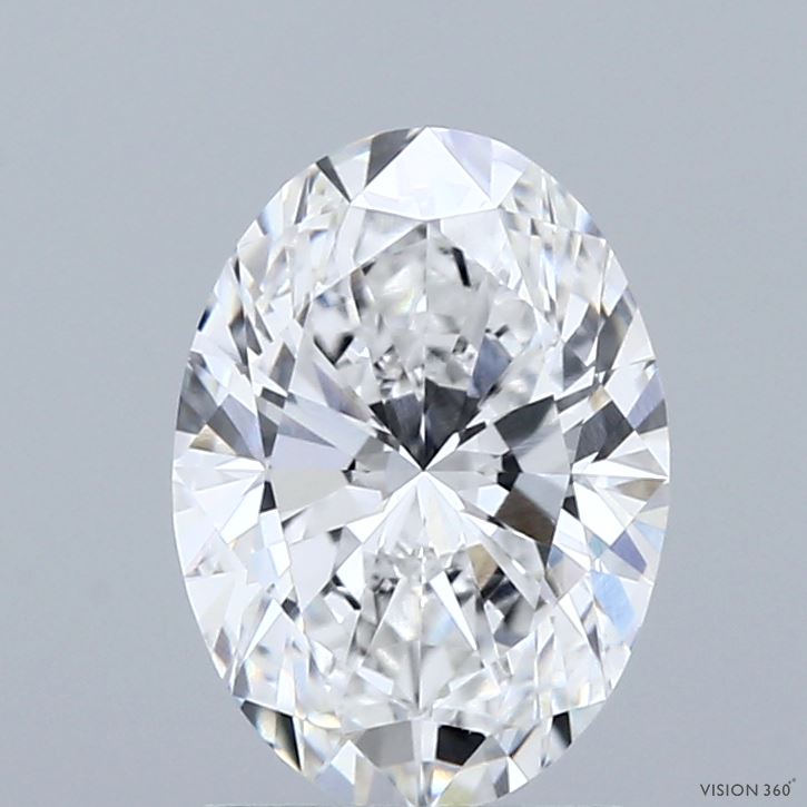1.89 Carat Oval Shaped, Ideal Cut, E Color, VVS2 Clarity, IGI Certified Lab Grown Diamond