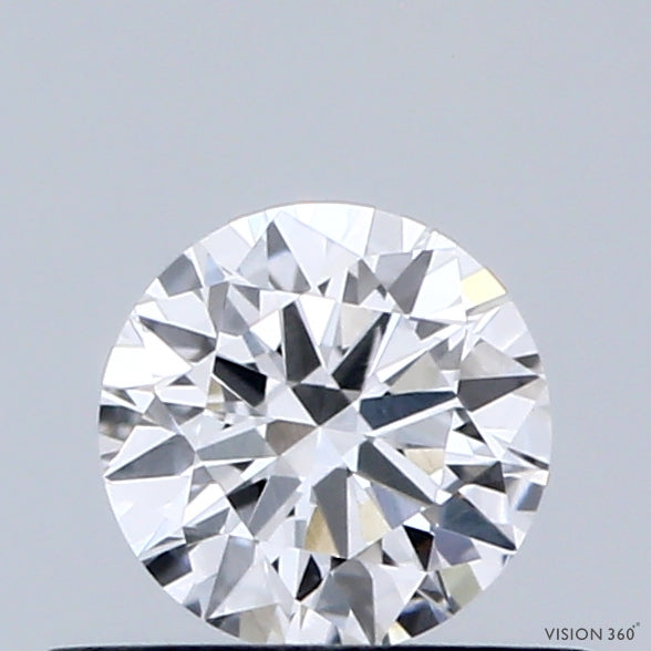0.42 Carat Round Shaped, Ideal Cut, D Color, VVS2 Clarity, IGI Certified Lab Grown Diamond