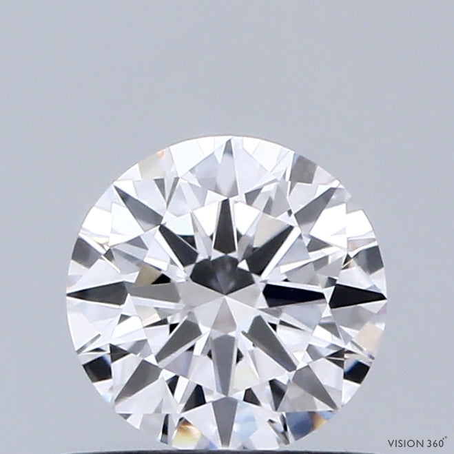 0.62 Carat Round Shaped, Excellent Cut, E Color, VVS2 Clarity, IGI Certified Lab Grown Diamond