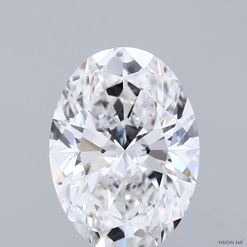 2.58 Carat Oval Shaped, Ideal Cut, E Color, VVS2 Clarity, IGI Certified Lab Grown Diamond
