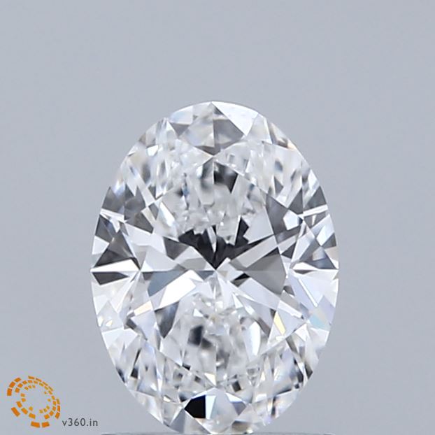1.06 Carat Oval Shaped, Ideal Cut, D Color, VVS2 Clarity, IGI Certified Lab Grown Diamond