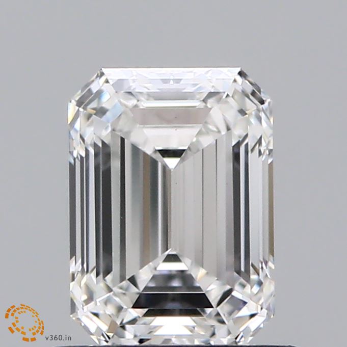 0.99 Carat Emerald Shaped, Ideal Cut, E Color, VS1 Clarity, IGI Certified Lab Grown Diamond