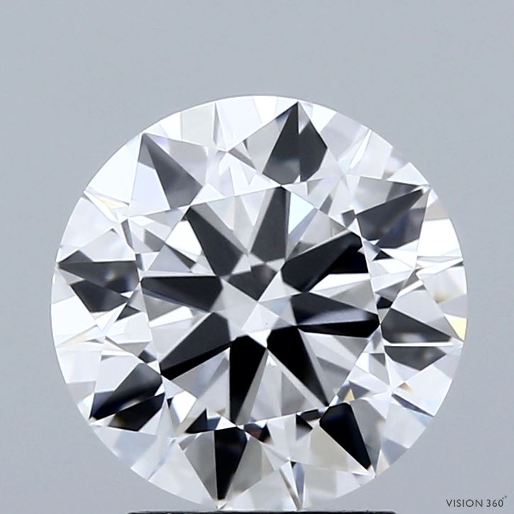 2.76 Carat Round Shaped, Ideal Cut, D Color, VVS2 Clarity, IGI Certified Lab Grown Diamond