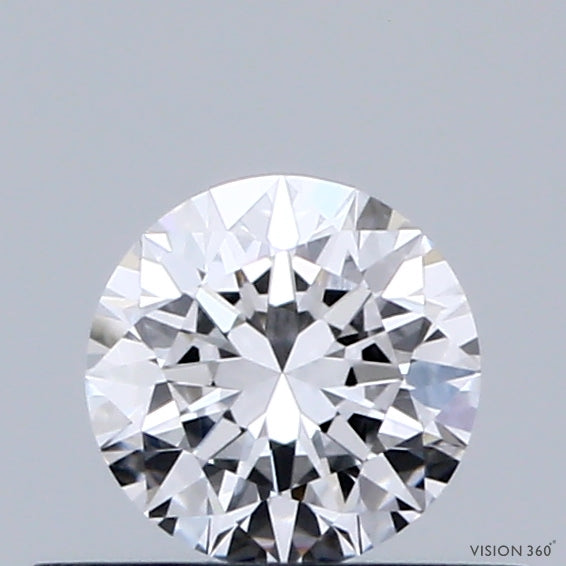 0.38 Carat Round Shaped, Excellent Cut, D Color, VVS1 Clarity, IGI Certified Lab Grown Diamond