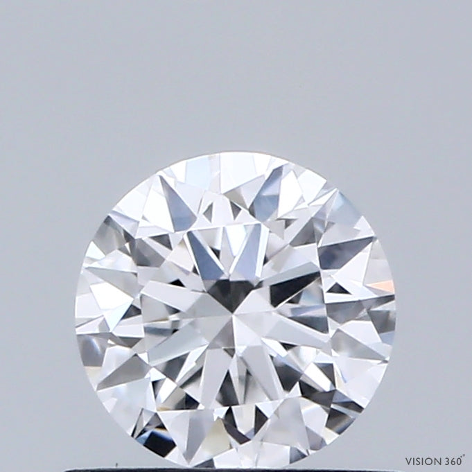 0.63 Carat Round Shaped, Excellent Cut, D Color, VVS2 Clarity, IGI Certified Lab Grown Diamond