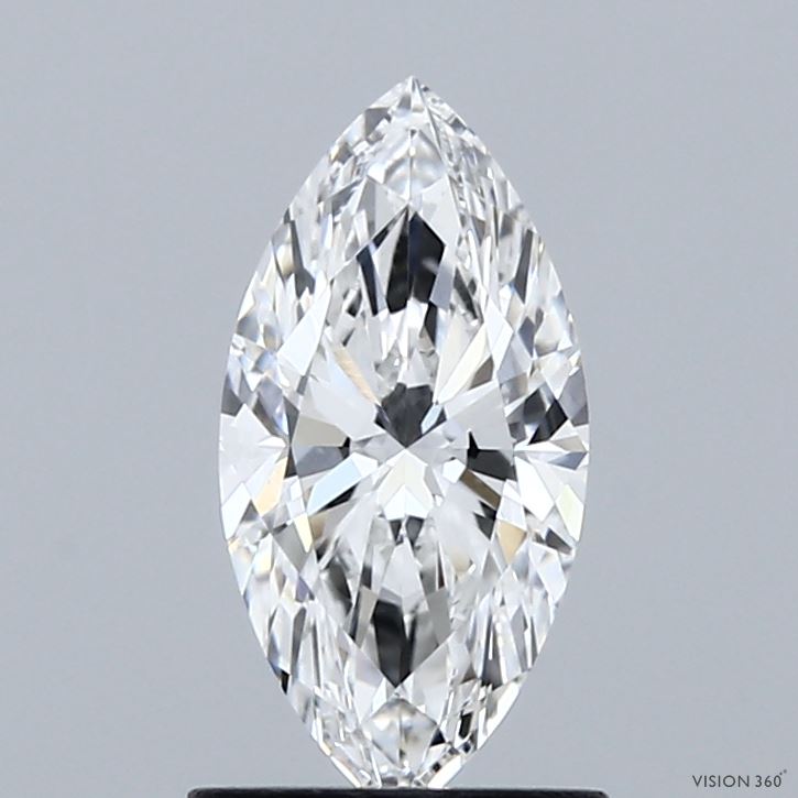 1.03 Carat Marquise Shaped, Ideal Cut, E Color, VVS2 Clarity, IGI Certified Lab Grown Diamond
