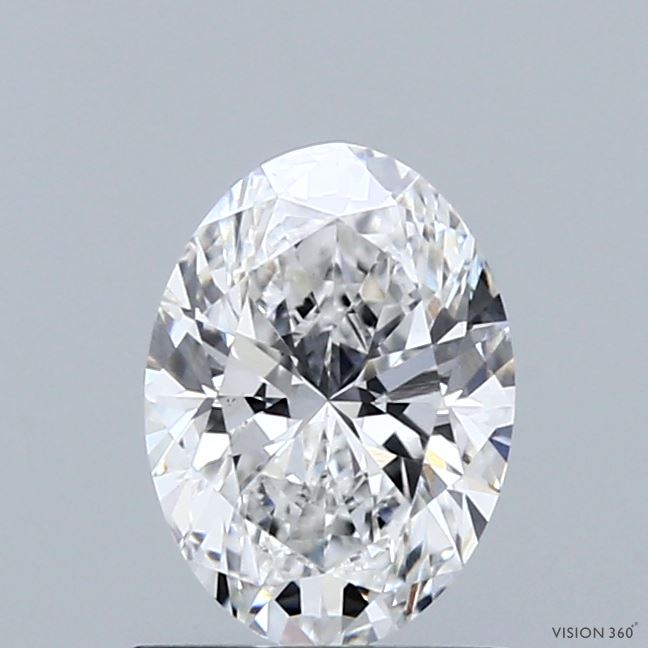 1.07 Carat Oval Shaped, Ideal Cut, E Color, VVS2 Clarity, IGI Certified Lab Grown Diamond