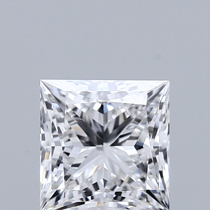1.02 Carat Princess Shaped, Ideal Cut, E Color, IF Clarity, IGI Certified Lab Grown Diamond