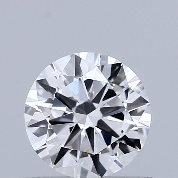 0.58 Carat Round Shaped, Very Good Cut, D Color, VVS2 Clarity, IGI Certified Lab Grown Diamond
