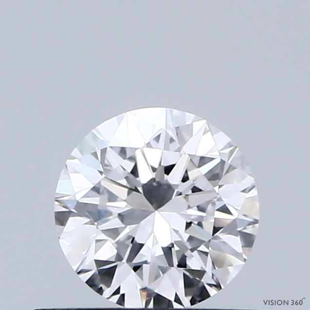 0.47 Carat Round Shaped, Very Good Cut, D Color, VVS2 Clarity, IGI Certified Lab Grown Diamond