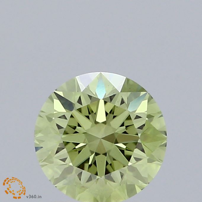 1.22 Carat Round Shaped, Excellent Cut, FANCY INTENSE GREEN Color, VS1 Clarity, IGI Certified Lab Grown Diamond