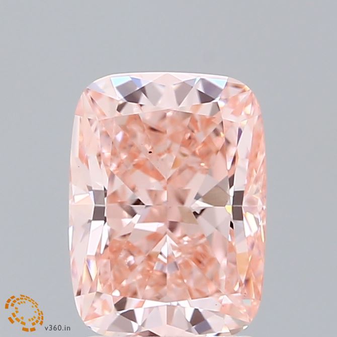 2.05 Carat Cushion Shaped, Excellent Cut, FANCY VIVID PINK Color, VS1 Clarity, IGI Certified Lab Grown Diamond