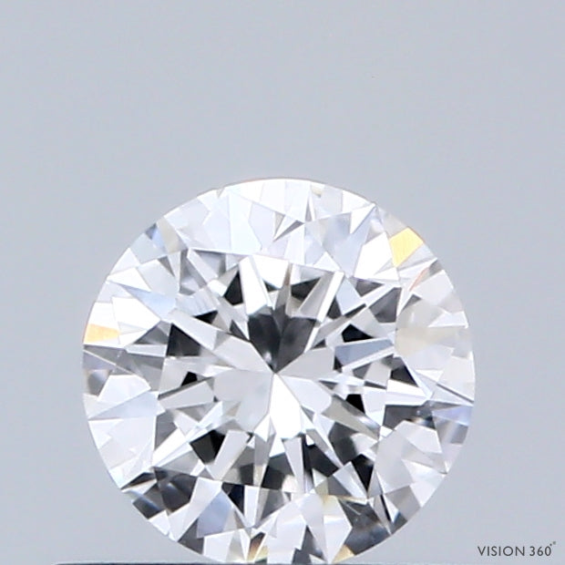 0.47 Carat Round Shaped, Excellent Cut, D Color, VVS2 Clarity, IGI Certified Lab Grown Diamond