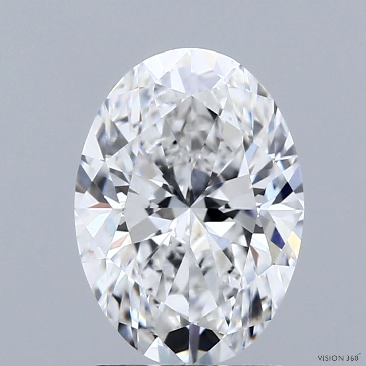 2.06 Carat Oval Shaped, Excellent Cut, D Color, VVS2 Clarity, IGI Certified Lab Grown Diamond