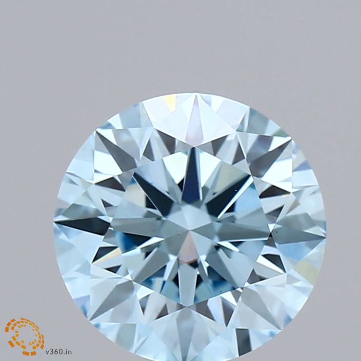 2.12 Carat Round Shaped, Ideal Cut, FANCY INTENSE BLUE Color, VS1 Clarity, IGI Certified Lab Grown Diamond