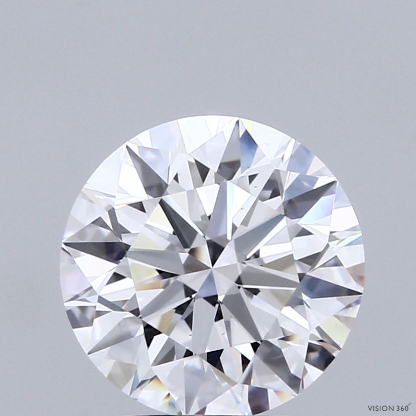3.00 Carat Round Shaped, Ideal Cut, D Color, VS1 Clarity, IGI Certified Lab Grown Diamond
