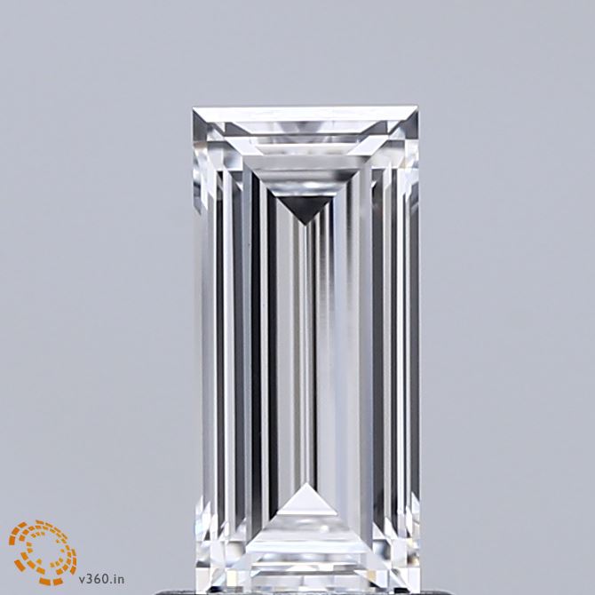 1.13 Carat Baguette Shaped, Very Good Cut, D Color, VVS2 Clarity, IGI Certified Lab Grown Diamond