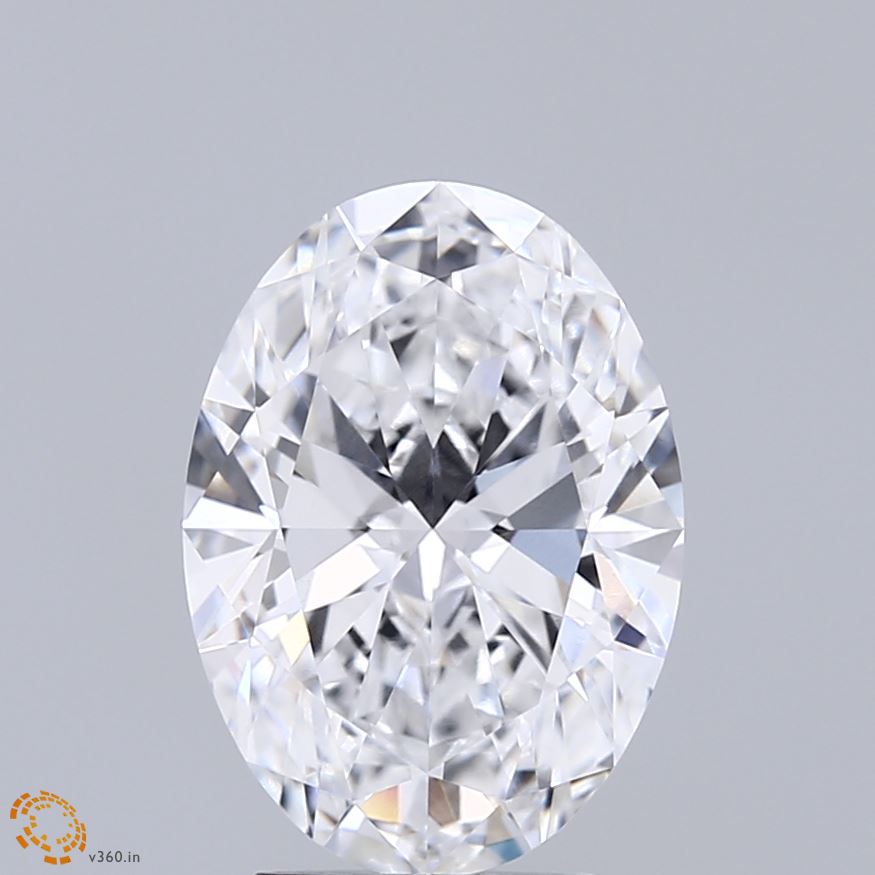 3.01 Carat Oval Shaped, Ideal Cut, D Color, VVS1 Clarity, IGI Certified Lab Grown Diamond