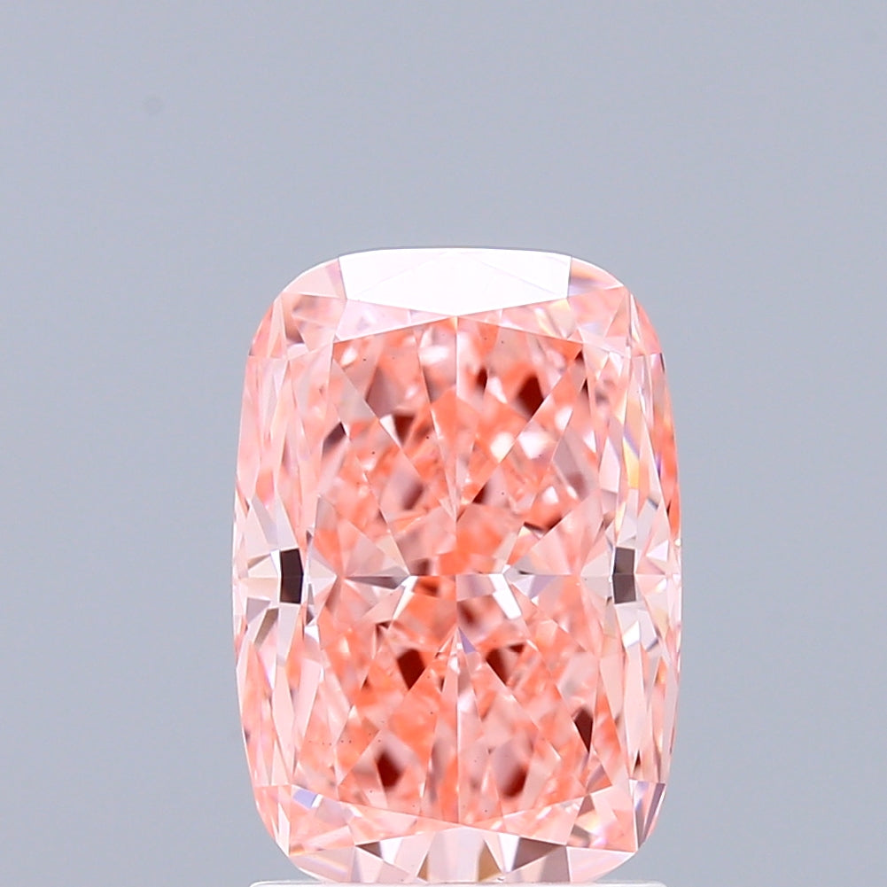 2.04 Carat Cushion Shaped, Excellent Cut, FANCY VIVID PINK Color, VS1 Clarity, IGI Certified Lab Grown Diamond