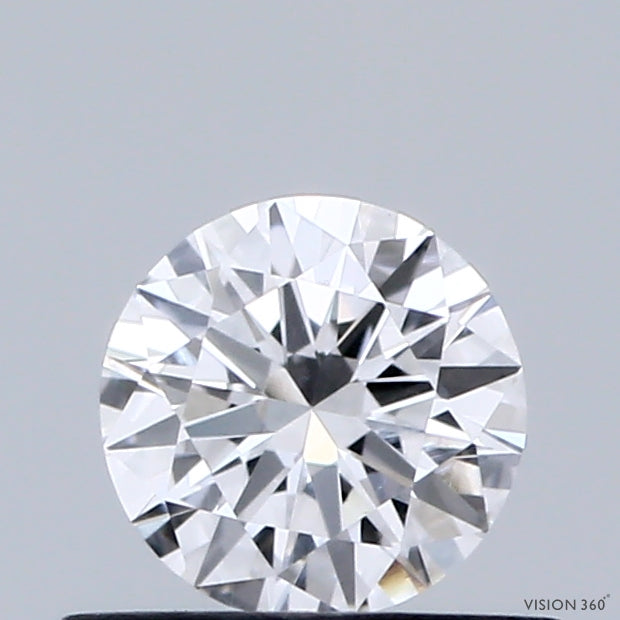 0.45 Carat Round Shaped, Very Good Cut, D Color, VVS2 Clarity, IGI Certified Lab Grown Diamond