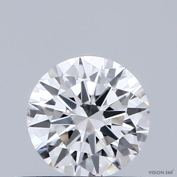 0.42 Carat Round Shaped, Excellent Cut, D Color, VVS2 Clarity, IGI Certified Lab Grown Diamond