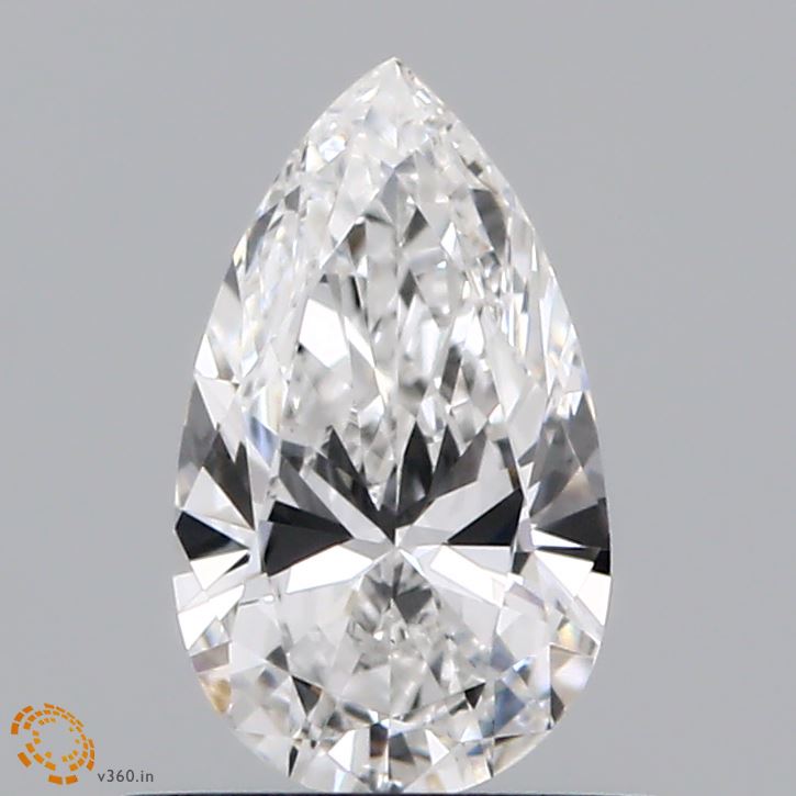 0.63 Carat Pear Shaped, Ideal Cut, E Color, VS1 Clarity, IGI Certified Lab Grown Diamond