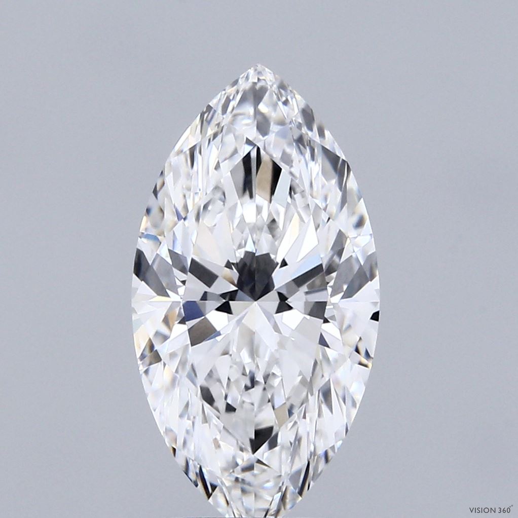 3.00 Carat Marquise Shaped, Excellent Cut, E Color, VVS2 Clarity, IGI Certified Lab Grown Diamond