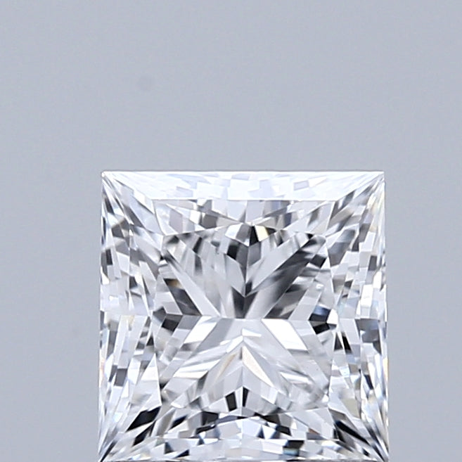 0.95 Carat Princess Shaped, Excellent Cut, D Color, VS1 Clarity, IGI Certified Lab Grown Diamond