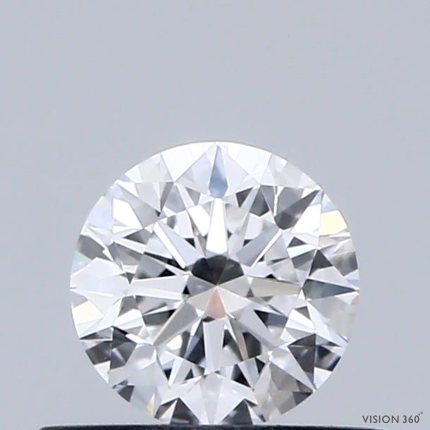 0.45 Carat Round Shaped, Very Good Cut, D Color, VVS2 Clarity, IGI Certified Lab Grown Diamond