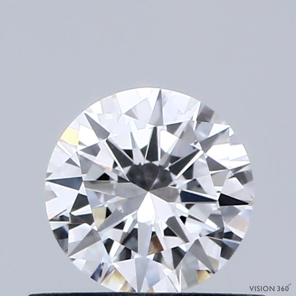 0.47 Carat Round Shaped, Very Good Cut, D Color, VS1 Clarity, IGI Certified Lab Grown Diamond