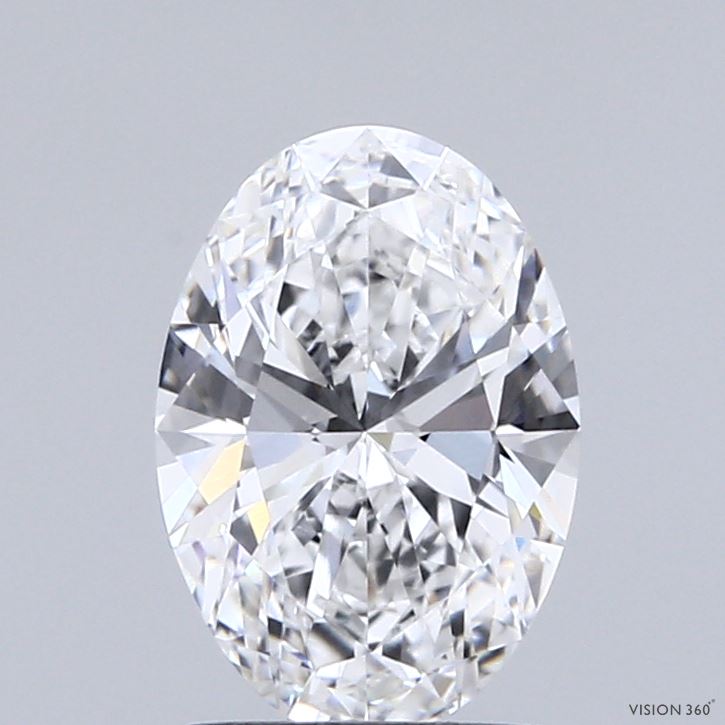 1.51 Carat Oval Shaped, Ideal Cut, D Color, VVS1 Clarity, IGI Certified Lab Grown Diamond
