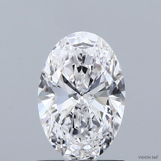 1.08 Carat Oval Shaped, Ideal Cut, E Color, VVS2 Clarity, IGI Certified Lab Grown Diamond