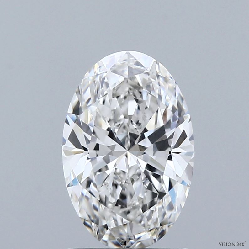 1.72 Carat Oval Shaped, Ideal Cut, F Color, VVS2 Clarity, IGI Certified Lab Grown Diamond