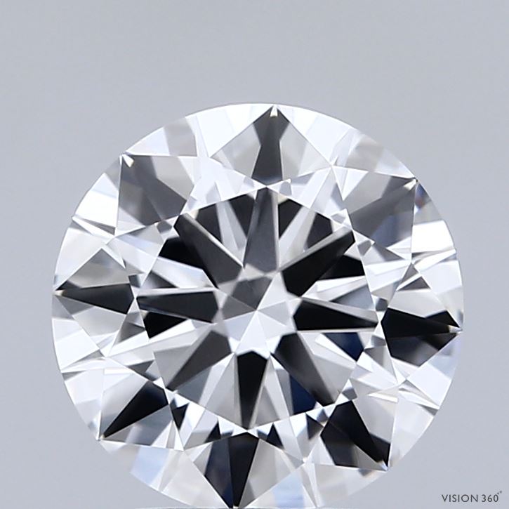 2.52 Carat Round Shaped, Excellent Cut, D Color, VVS1 Clarity, IGI Certified Lab Grown Diamond