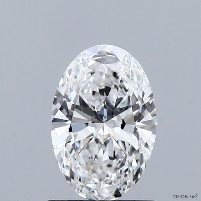 1.00 Carat Oval Shaped, Ideal Cut, D Color, VVS1 Clarity, IGI Certified Lab Grown Diamond